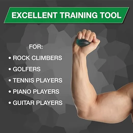 THERABAND Hand Exerciser, Ball For Hand, Wrist, Finger, Forearm, Grip Strengthening & Therapy, Squeeze Ball to Increase Hand Flexibility & Relieve Joint Pain, X-Large Green, Medium