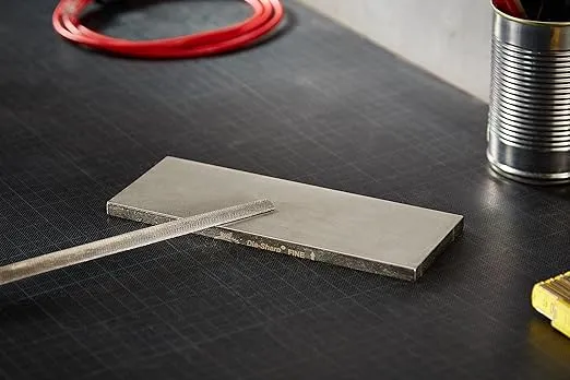 DMT D8F Dia-Sharp Diamond Knife Sharpener, Fine Diamond Sharpening Stone, 8-Inch