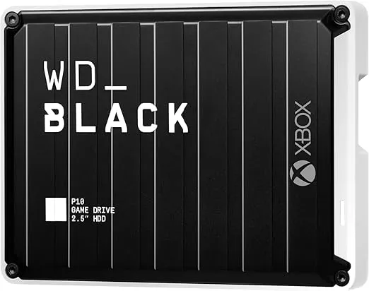 WD_BLACK 5TB P10 Game Drive for Xbox - 1-Month Xbox Game Pass, Portable External Hard Drive for On-The-Go Access To Your Xbox Game library - WDBA5G0050BBK-WESN