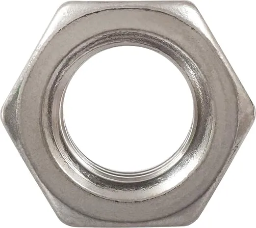 Stainless Steel 829308 1/2 by 13-Inch Finish Hex Nut, 50-Pack