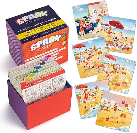 Sequencing Cards for Storytelling and Picture Interpretation Speech Therapy Game, Special Education Materials, Sentence Building, Problem Solving, Improve Language Skills (Sequence Set 1 and 2 Combo)