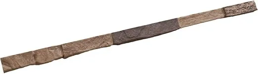 Ekena Millwork 48"W x 2"D x 2"H Universal Trim Sill for StoneWall Faux Stone Siding Panels, Smokey Ridge